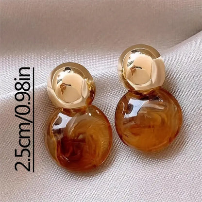 AurÃ©lie Amber Drop Earrings | Gold