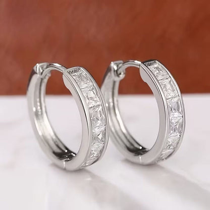 Flame-Shape Silver Earrings