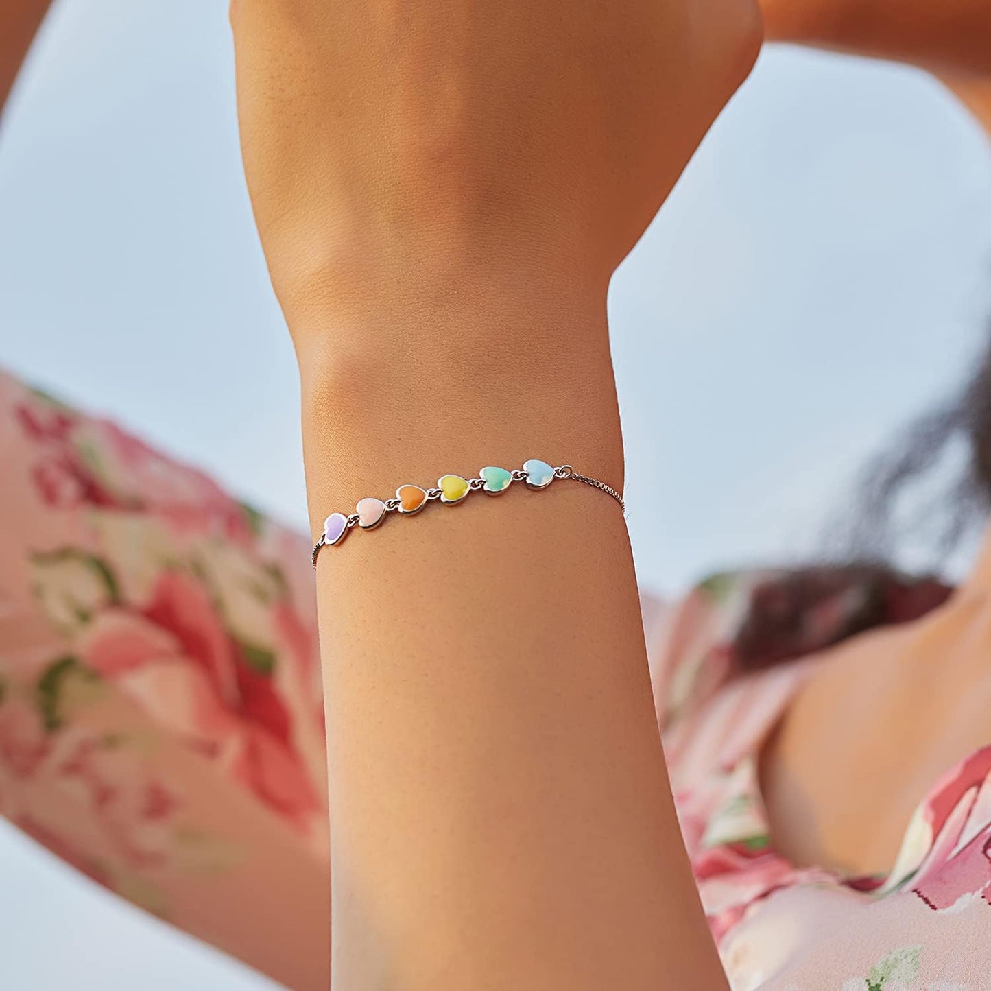 Sterling Silver Paw Print Bracelet Ã¢â‚¬â€œ Adjustable Fit