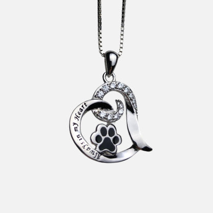 Elegant Dog Memorial Necklace Ã¢â‚¬â€œ Stainless Steel