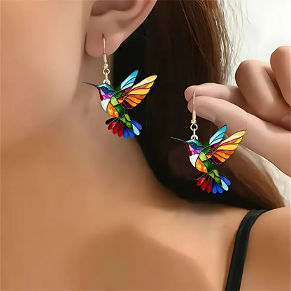 Beautiful Hummingbird Necklace with Bonus Earrings Ã¢â‚¬â€œ Limited Time Offer