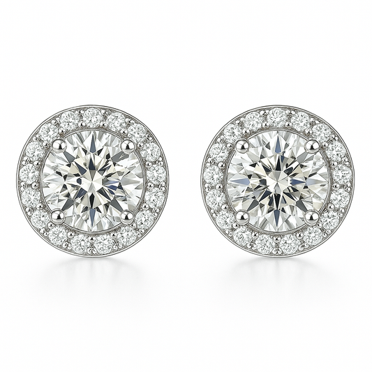 GlacÃƒÆ’Ã‚Â© Glamour round Earrings | White gold 16k