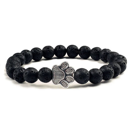 Beaded Paw Bracelet ÃƒÂ¢Ã¢â€šÂ¬Ã¢â‚¬Å“ Natural Stone Design