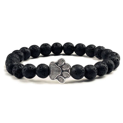 Beaded Paw Bracelet ÃƒÂ¢Ã¢â€šÂ¬Ã¢â‚¬Å“ Natural Stone Design