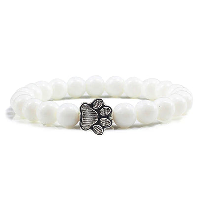 Beaded Paw Bracelet ÃƒÂ¢Ã¢â€šÂ¬Ã¢â‚¬Å“ Natural Stone Design