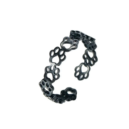 Adjustable Paw Print Ring ÃƒÂ¢Ã¢â€šÂ¬Ã¢â‚¬Å“ Made of Stainless Steel
