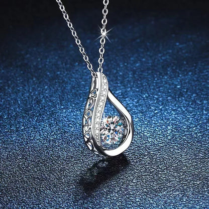 Drop Silver Bright Necklace