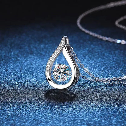 Drop Silver Bright Necklace