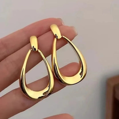 Dangle Hoop Silver Earrings