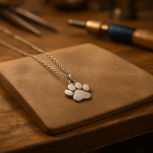 Elegant Silver Paw Necklace Ã¢â‚¬â€œ Stainless Steel