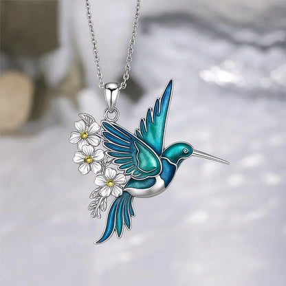 Beautiful Hummingbird Necklace with Bonus Earrings Ã¢â‚¬â€œ Limited Time Offer