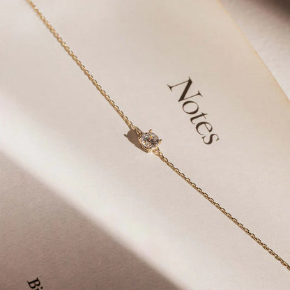 ClÃ©a Moissanite Stone Bracelet | Gold