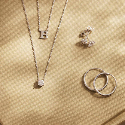 ClÃƒÆ’Ã‚Â©a Stone Necklace | White Gold