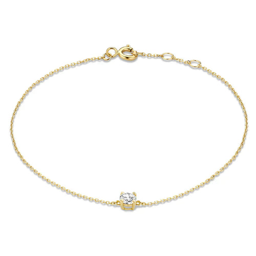 ClÃ©a Moissanite Stone Bracelet | Gold