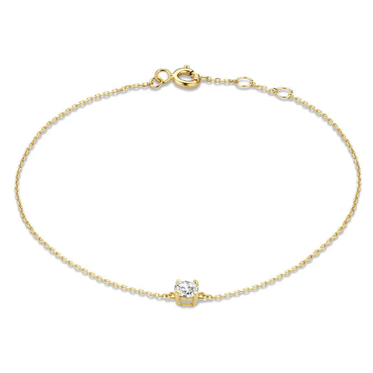 ClÃ©a Moissanite Stone Bracelet | Gold