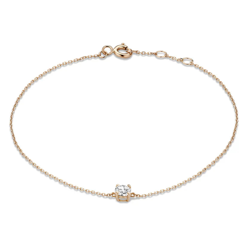 ClÃ©a Moissanite Stone Bracelet | Gold