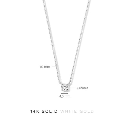 ClÃƒÆ’Ã‚Â©a Stone Necklace | White Gold