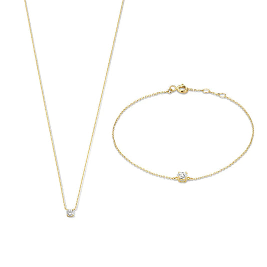 ClÃƒÆ’Ã‚Â©a Zirconia Stone Set | Gold
